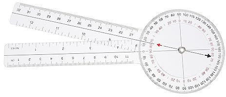 Uonlytech Mess-goniometer Kunststoff-goniometer Dreh-goniometer Winkellineal Winkelmesser Für Präzise Winkelmessung Und Rehabilitation Leicht Zu Transportieren Und Einfach Zu Verwenden