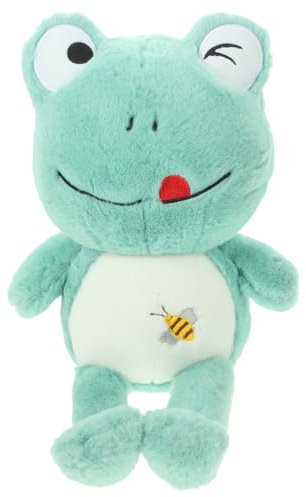 KOMBIUDA Frosch Puppe Haushaltsstofftier Zimmerspielzeug Gefüllter Frosch Bequeme Froschpuppe Frosch Ausgestopftes Sofa-Puppen- Green Pp Baumwolle