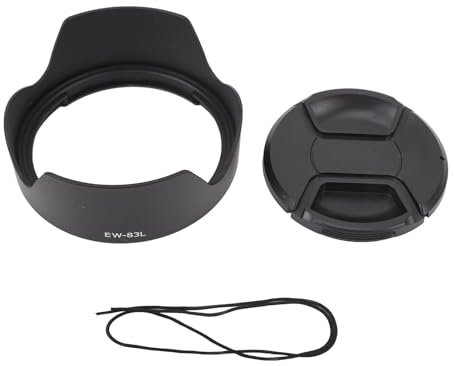 EW 83L Kamera Objektivhaube Leuchten Blockierende Anti -Blendung für EF 24 bis 70 mm 1: 4,0 l USM -Objektiv 77 mm Objektivkappe