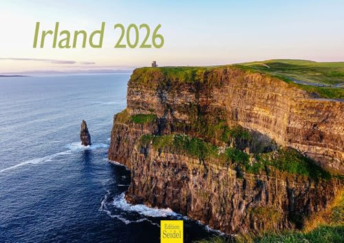 Edition Seidel Premium Kalender Irland 2026 Format DIN A3 Wandkalender Europa Ireland Dublin Grüne Insel Meer Nationalpark