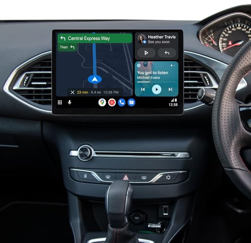 ACAVICA 13.1” QLED 2K Autoradio Android 15 per Peugeot 308 T9 2013-2021 | 4+64GB, Wireless CarPlay & Android Auto, Bluetooth 5.0, 4G+WiFi, DSP, GPS, Navigatore Multimediale Auto