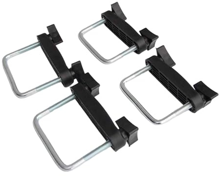 KiBcsLic Dachbox U Bügel Clip, Dachgepäckzubehör, Ersatzteile, Metall Dachgepäckträger Schrauben, 6 cm, 4 Stück