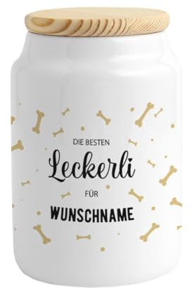 Personalisierte Leckerli Dose Hund Futterdose Hundegeschenk Keksdose