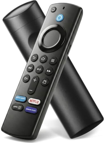 KEPEAK Alexa Sprachfernbedienung für Fire TV Stick 3. Generation und Fire TV Cube, Bluetooth, mit Netflix und Prime Video Tasten