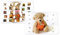 RASW078 - Teddy Adventskalender-Doppelkarte - 12,5 x 18,5 cm mit hochwertigem Kuvert