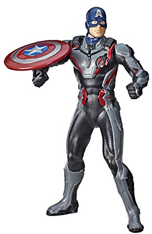 Marvel Avengers: Endgame Schild-Attacke Captain America 33 cm große Action-Figur mit 20+ Sounds und Sätzen