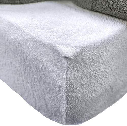 Brentfords - Lenzuolo con angoli in pile, termico, morbido, caldo, raffinato, confortevole, in 100% poliestere, colore argento grigio, per letto singolo