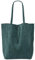 SH Leder ® Damen Echt Wildleder Shopper mit Innentasche in vielen Farben Schultertasche Henkeltasche 37x29cm Katrin G261 (Petrol)
