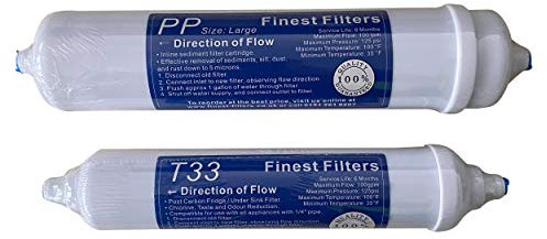 Compact RO Unit Replacement Pre Filters Set Reverse Osmosis PP and Carbon (Large)