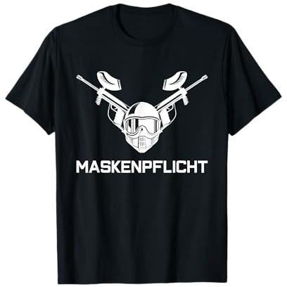 Paintball Maskenpflicht Lustiges Airsoft Sprüche Design T-Shirt