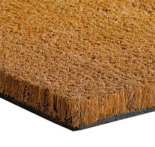 FloorPro Living Coir Matting for Entrances - Tough Bristles - Doorway Coconut Entrance Mat Strips - Cut to Size - Doormats (2.5m x 1m (250cm x 100cm))