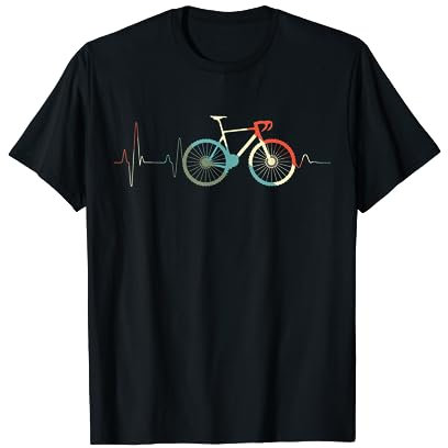 Cyclisme Heartbeat Vélo Amour Vélo Cyclisme T-Shirt