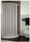 Generico Box Doccia in PVC 80x80 cm Semicircolare a Due Lati con Apertura Laterale Roma