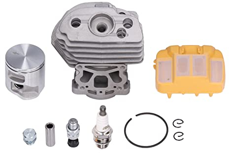 EVTSCAN 43mm Cylinder Piston Air Filter Kit Chainsaw Cylinder Assembly for Husqvarna 545 550xp