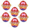 Herz Serviettenringe 6er Set, Valentinstag Strass Glitzer Emaille Herz Serviettenhalter Ring für Tischdekoration, Urlaub Hochzeit Geburtstag Party Serviette Schnallen Dekor (Ostern 1)