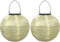 Yeehliny Solar Lampions Außen Wetterfest Solar LED Laterne Wasserdicht Nylon Garten Laterne Solarlaterne für außen Hängend Solarlampiongs Runder Lampenschirm Garten Deko Außendeko (20cm/2PCS/Beige)