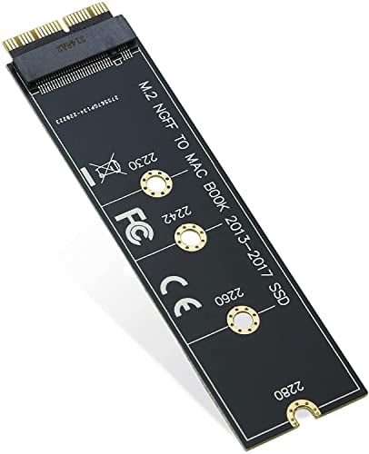 RIITOP NVMe - Adattatore da SSD a 12+16 pin per MacBook Air (anno 2013-2017) A1465 A1466 e Mac Pro (fine 2013-2015)