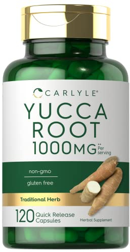 Carlyle Yucca Root Extract | 120 Capsules | Herbal Supplement | Non GMO and Gluten Free