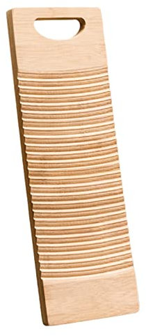 Renywosi Tavola da lavaggio – Tavola da lavaggio a mano, tavola da bucato in bambù domestico, tavola da lavaggio antiscivolo da appendere, strumento per la pulizia degli indumenti, lunghezza: 40/50/60