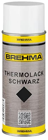 BREHMA Thermolack schwarz 400ml bis 600° C hitzebeständig Schutz abriebfest