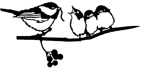 CMOISO Silhouette Doiseau en Métal, Métal Art Jardin Décoration Doiseaux en Métal, Metal Bird Deco Jardin Exterieur