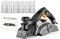 Pialla a Mano elettrica, pialla elettrica 1300, pialla da 15.000 Giri/min Pialla per la Lavorazione del Legno Tenuto in Mano profondità di piallatura Regolabile 0-2 mm,C