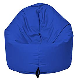 MB MILLINDABAG 2 in 1 Sitzsack für Kinder Jugendliche und Erwachsene Beanbag Sessel Kissen Indoor & Outdoor Gaminggeignet & bereits gefüllt Sitzkissen Bodenkissen (Blau, Durchmesser: 145 cm)