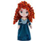 Disney Store Offizielle Prinzessin Plüschpuppe (Merida von Brave) Medium 14 Zoll Prinzessin Puppen mit gestickten Merkmalen Plüschtiere Prinzessin Spielzeug für Mädchen