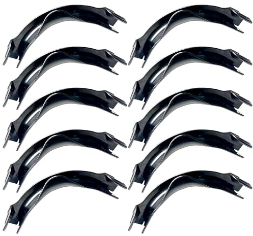 Winkelspangen für Fußbodenheizung Rohrführungsbogen 10Stk Winkelspange Umlenkbogen zur Rohrführung Innendurchmesser ca. 20mm Für Rohr Ø 16-18mm (Schwarz, 16-18 mm)
