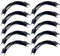 Angle Braces for Underfloor Heating, Pipe Guide Bends, Pack of 10, Angle Brace, Deflection Elbow for Pipe Guide for Pipe Diameter 16-18 mm (Black, 16-18 mm)