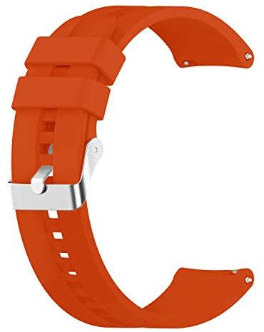 ONE ECHELON Cinturino di ricambio a sgancio rapido compatibile con Mobvoi Ticwatch Pro 3 Ultra Robusto Cinturino di ricambio in silicone (arancione), Medium
