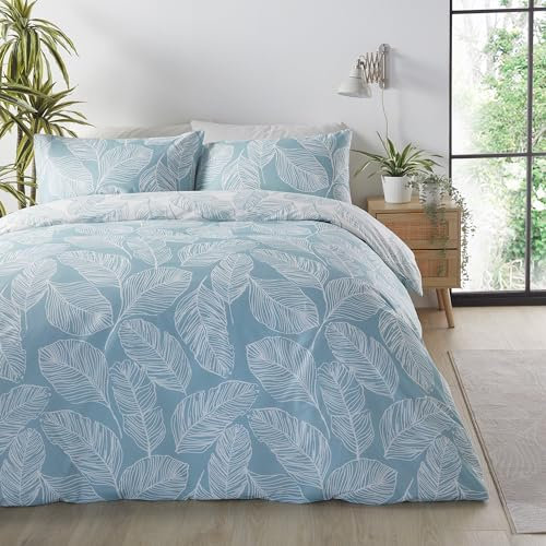 Fusion - MATTEO - Parure Copripiumino Reversibile - Matrimoniale - Azzurro