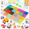 AUAUY Water Fuse Beads Set, 6800PCS 24 Colors Non-Toxic Magic Beads for Kids, DIY Refill Compatible Water Sticky Frozen Puzzle, Educational Toys for Beginners, Hand-Making Gift