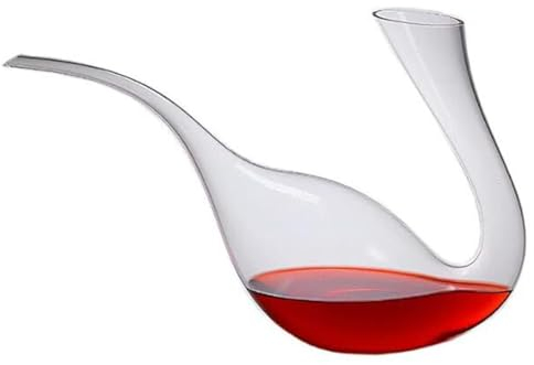 Carafe à vin de cygne Carafe à vin en verre de cristal sans plomb faite à la main, cadeau de vin, carafe créative en forme de canard de cygne Carafe à vin rouge, cadeau de vin