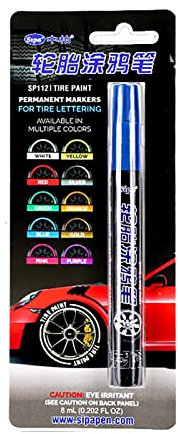Marqueur De Pneu Étanche, Stylo De Pneu De Voiture Étanche De 3 Mm, Stylo Marqueur De Pneu Permanent pour Pneus De Voiture, Stylo De Peinture Coloré, Stylo De Retouche, Marqueu De Pneu De Bricolage,