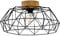 EGLO Deckenlampe Padstow, Deckenleuchte Vintage, Industrial, Retro, Deckenstrahler aus Stahl und Holz, Wohnzimmerlampe in Schwarz, Natur, Flurlampe Decke FSC zertifiziert, E27