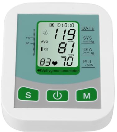 KOMBIUDA Digitaler Blutdruckmessgerät Oberarm Automatisch mit ABS Gehäuse für Genauere Messung