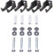 NRG Radiator Brackets Cast Iron Double Column Wall Brackets Fitting Kit - Anthracite