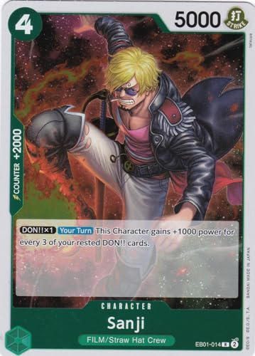 Sanji (EB01-014) - Rare - Memorial Collection - One Piece Card Game - Einzelkarte - mit LMS Trading Grußkarte