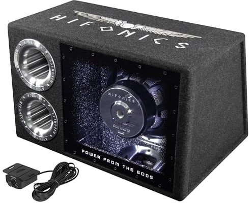 HiFonics ATL12BPA - ATLAS AKTIV SINGLE BANDPASS SUBBOX mit 460 Watt RMS Class-D Verstärker aus der ATLAS Serie