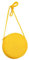 Jamron Fait Main Rond Sac de Paille Sac à Bandoulière Bohème Fleur Sac de Plage avec Fermeture Éclair SN0702152 Moyen Jaune