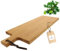 HOFMEISTER® Tapasbrett Eiche – Langes Servierbrett mit Lederband, robust und hochwertig, massives Holz, stilvoll und ideal zum Anrichten von Tapas, 56 cm