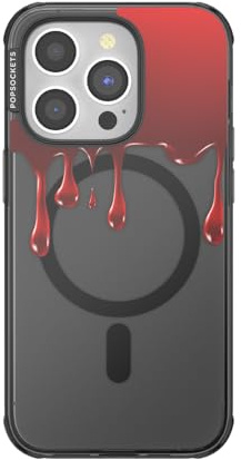 PopSockets iPhone 14 Pro Case with MagSafe, Phone Case for iPhone 14 Pro, Grip Sold Separately, Wireless Charging Compatible - O-Negative