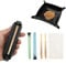 LHTHT 2PCS Drehmaschine konisch,Cigarette Rolling Machine,Drehmaschine Rote Matten,Zigaretten drehen mit Leichtigkeit! 4PCS Jointhülle.(110 mm)