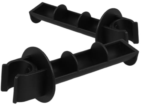SECFOU 2 Pack Toilet Roll Holder Rod Toilet Paper Holder Replacement Rod for Commode Chairs Clip on Tissue for Seniors Nursing Patients and Transport Chairs Easy Install