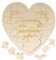 Relaxdays Herzpuzzle, Holz, Gravur, Zusammen, was zusammen gehört, 49 Teile, Geschenk, Romantisches Holzpuzzle, Natur