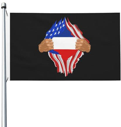 Drapeau de Yougoslavie déchirable à la main, drapeau extérieur en polyester robuste double face de 90 x 150 cm, pour décoration de jardin, de maison, de festival, de bienvenue