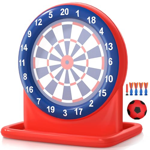 LUVTOY Cible Jeux Piscine Gonflable pour Adulte Enfant - Jeu de Fléchettes Flottantes dans l'eau - Jeu Piscine Jeux Exterieur et Intérieur Enfant - Accessoire Piscines Jouet