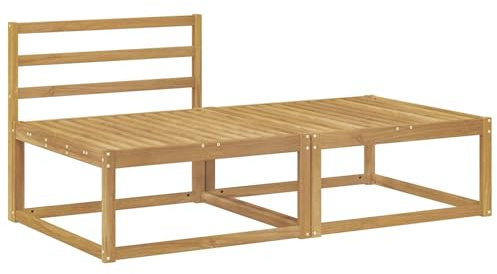 vidaXL 2 Stück Outdoor-Fußhocker Polyester Weiß, Balkon Gartenmöbel, modernes modulares Design, langlebige Entspannung, Elegante Flexibilität