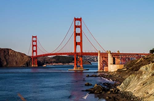 hansepuzzle 19106 - Golden Gate Bridge Puzzle 500 Teile - Orte-Puzzle mit hochwertiger Aufbewahrung: Kartonbox und wiederverschließbarem Beutel - Puzzle-Maße: 46 x 30 cm